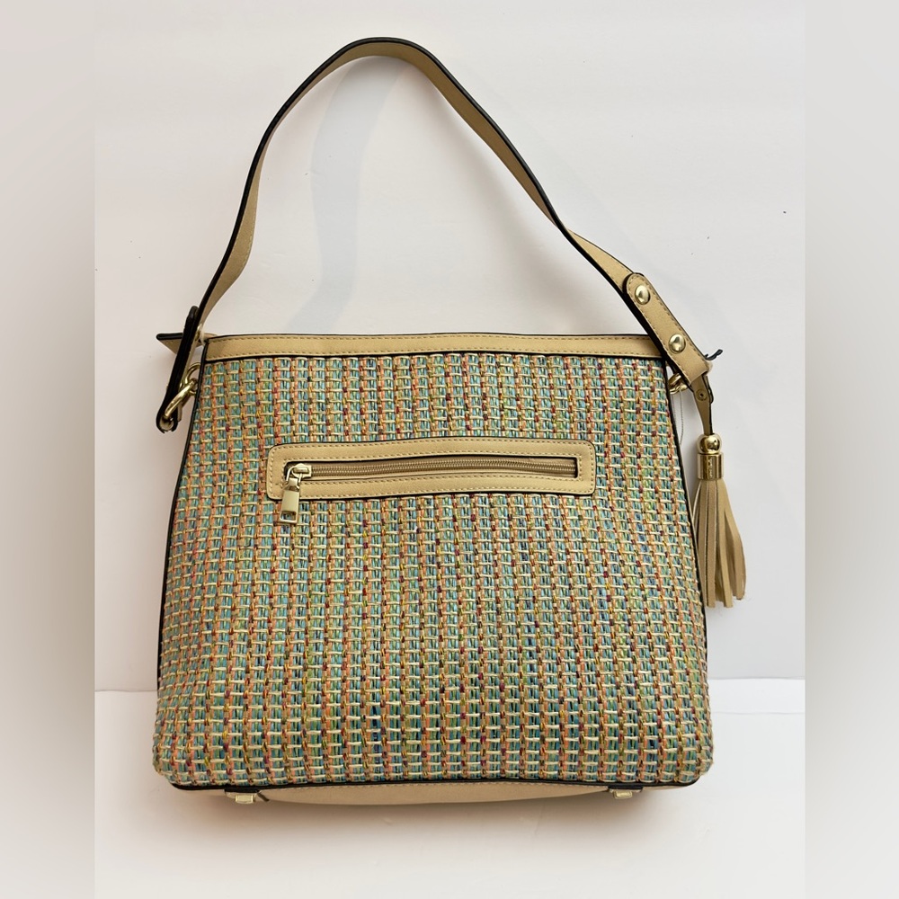Simply Noelle Fiesta Woven Texture Purse shoulder bag - Picture 2 of 16